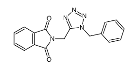 N-(1-benzyl-1H-tetrazol-5-ylmethyl)-phthalimide结构式
