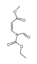 (Z)-methyl 3-(N-(ethoxycarbonyl)formamido)acrylate结构式