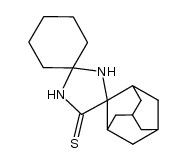 adamantane-2-spiro-5'-imidazolidin-4'-thione-2'-spirocyclohexane结构式