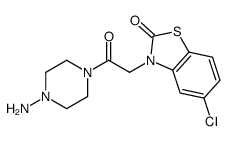 3-[2-(4-aminopiperazin-1-yl)-2-oxoethyl]-5-chloro-1,3-benzothiazol-2-one Structure