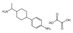 4-[4-(1-aminoethyl)cyclohexyl]aniline,oxalic acid Structure