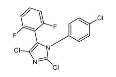 2,4-dichloro-1-(4-chlorophenyl)-5-(2,6-difluorophenyl)imidazole Structure
