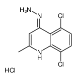 (5,8-dichloro-2-methylquinolin-4-yl)hydrazine,hydrochloride结构式