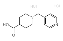 1-(Pyridin-4-ylmethyl)piperidine-4-carboxylic acid dihydrochloride Structure