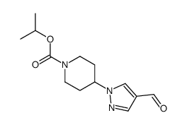 Isopropyl 4-(4-formyl-1H-pyrazol-1-yl)-1-piperidinecarboxylate Structure