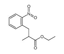 2-甲基-3-(2-硝基苯基)丙酸乙酯结构式