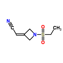 2-[1-(乙基磺酰基)-3-氮杂环丁亚基]乙腈结构式