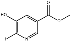 5-羟基-6-碘吡啶-3-羧酸甲酯结构式