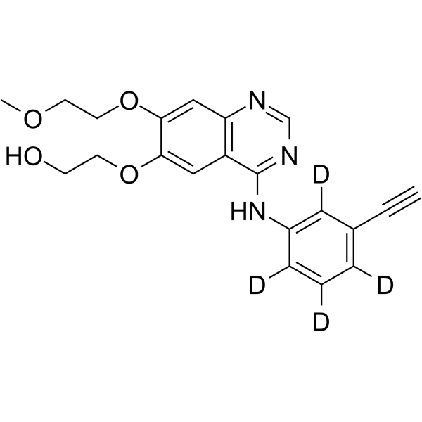 Desmethyl Erlotinib-d4 Structure