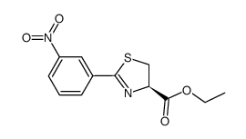 ethyl (R)-2-(3-nitrophenyl)-4,5-dihydrothiazole-4-carboxylate Structure