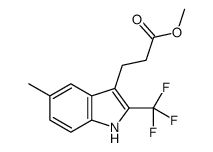 3-(5-甲基-2-(三氟甲基)-1H-吲哚-3-基)丙酸甲酯结构式