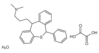 N,N-dimethyl-3-(6-phenyl-6,11-dihydrobenzo[c][1]benzothiepin-11-yl)propan-1-amine,oxalic acid,hydrate Structure
