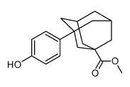 methyl 3-(4-hydroxyphenyl)adamantane-1-carboxylate Structure