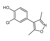 2-chloro-4-(3,5-dimethyl-1,2-oxazol-4-yl)phenol Structure