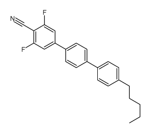 2,6-difluoro-4-[4-(4-pentylphenyl)phenyl]benzonitrile Structure