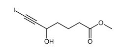 methyl 5-hydroxy-7-iodohept-6-ynoate结构式