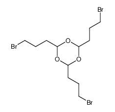 2,4,6-tris(3-bromopropyl)-1,3,5-trioxane结构式