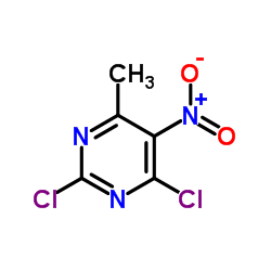 2,4-二氯-5-硝基-6-甲基嘧啶结构式