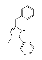 5-benzyl-3-methyl-2-phenyl-1H-pyrrole结构式