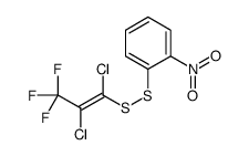1-[[(E)-1,2-dichloro-3,3,3-trifluoroprop-1-enyl]disulfanyl]-2-nitrobenzene结构式