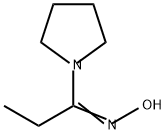 1-Propanone, 1-(1-pyrrolidinyl)-, oxime结构式