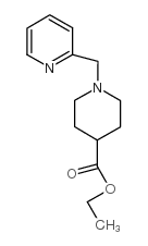1-嘧啶-2-甲基哌啶-4-羧酸乙酯结构式