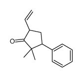 5-ethenyl-2,2-dimethyl-3-phenylcyclopentan-1-one Structure