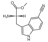 5-Cyano-L-tryptophan methyl ester结构式