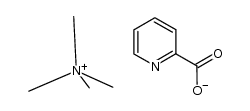 tetramethylammonium picolinate Structure