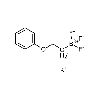三氟(2-苯氧基乙基)硼酸钾结构式