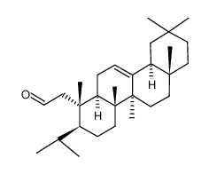 3,4-seco-3-nor-olean-12-en-2-al结构式