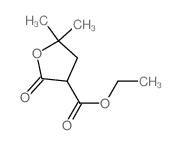 3-Furancarboxylic acid,tetrahydro-5,5-dimethyl-2-oxo-, ethyl ester结构式