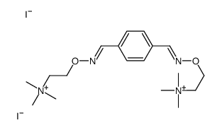 trimethyl-[2-[(Z)-[4-[(Z)-2-(trimethylazaniumyl)ethoxyiminomethyl]phenyl]methylideneamino]oxyethyl]azanium,diiodide结构式
