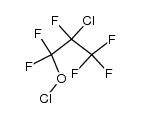 2-chloro-1,1,2,3,3,3-hexafluoropropyl hypochlorite结构式