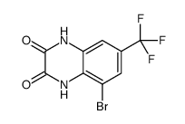 5-bromo-7-(trifluoromethyl)-1,4-dihydroquinoxaline-2,3-dione Structure