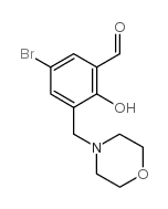 5-bromo-2-hydroxy-3-(morpholin-4-ylmethyl)benzaldehyde Structure