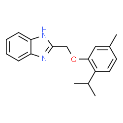 2-{[5-methyl-2-(propan-2-yl)phenoxy]methyl}-1H-benzimidazole Structure
