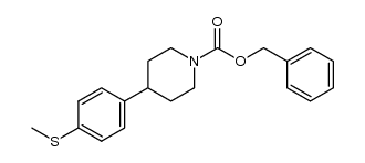 1-benzyloxycarbonyl-4-(4-methylthiophenyl)piperidine结构式