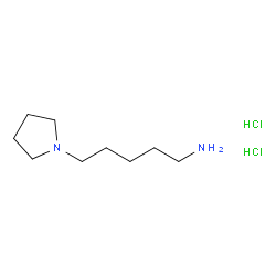 5-(吡咯烷-1-基)戊-1-胺二盐酸盐结构式