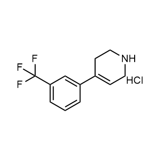 4-(3-(三氟甲基)苯基)-1,2,3,6-四氢吡啶盐酸盐结构式