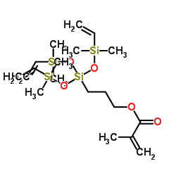 甲基丙烯酰氧丙基三(乙烯基二甲基硅氧基)硅烷结构式