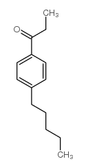1-(4-戊基苯基)-1-丙酮结构式