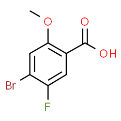 4-Bromo-5-fluoro-2-methoxybenzoic acid Structure