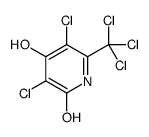 3,5-dichloro-4-hydroxy-6-(trichloromethyl)-1H-pyridin-2-one结构式