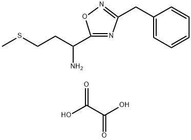 1-(3-苄基-1,2,4-噁二唑-5-基)-3-(甲硫基)丙-1-胺草酸盐结构式