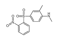 N,2-dimethyl-4-(2-nitrophenyl)sulfonylaniline Structure