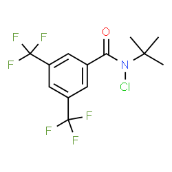 N-氯-N-(1,1-二甲基乙基)-3,5-双(三氟甲基)-苯甲酰胺结构式