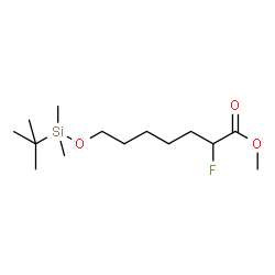 methyl 7-(tert-butyldimethylsilyloxy)-2-fluoroheptanoate Structure