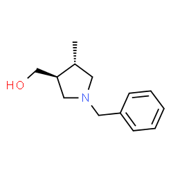 反-1-苄基-4-甲基吡咯烷-3-甲醇结构式