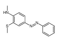 N-methyl-2-methylsulfanyl-4-phenyldiazenylaniline结构式